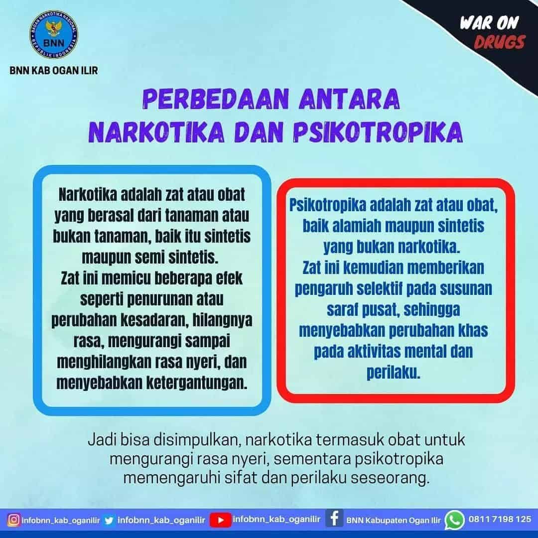 APASIH BEDA NYA NARKOTIKA DAN PSIKOTROPIKA